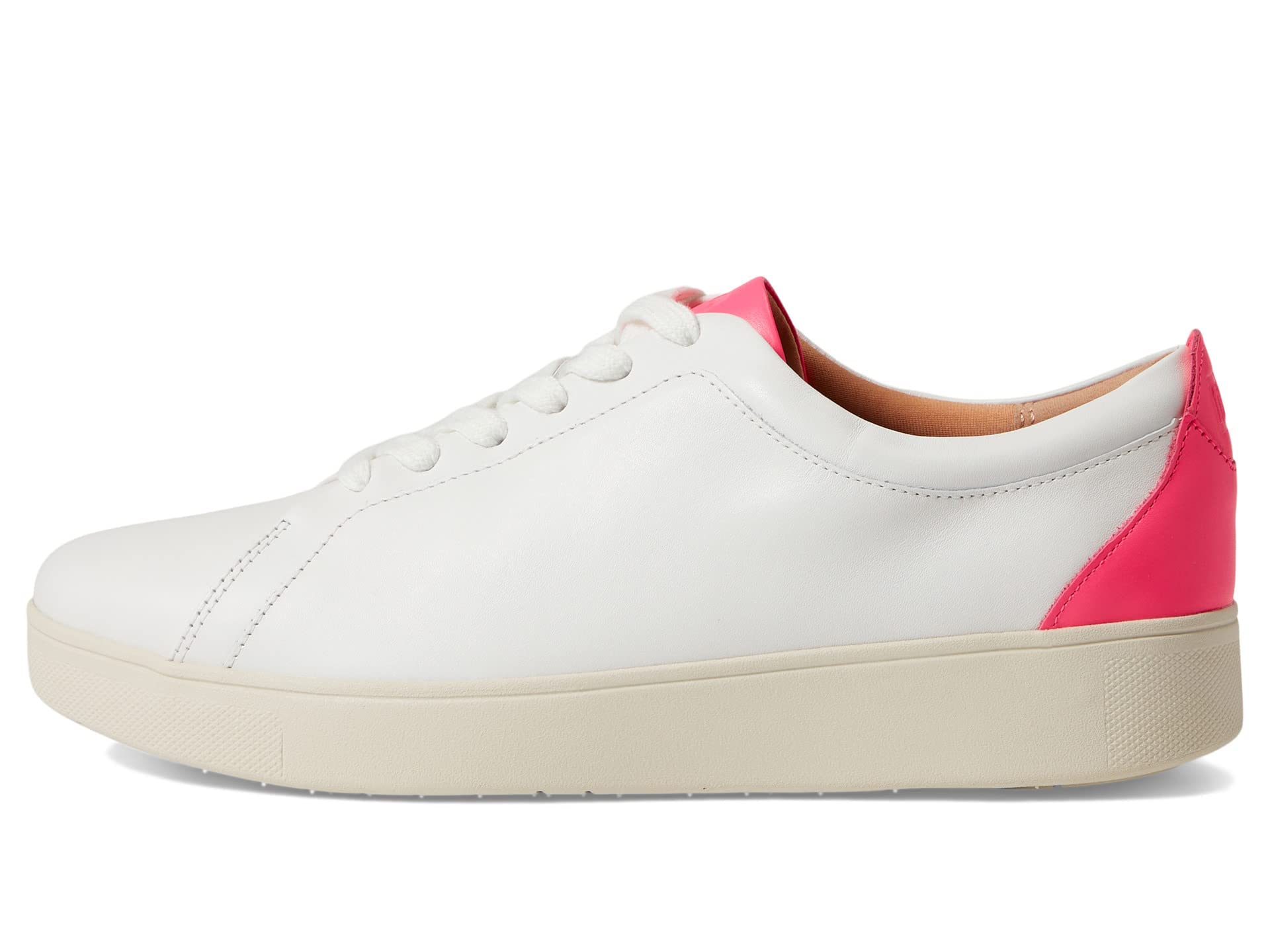 FitFlopwomens Rally Neon-pop Leather Sneakers