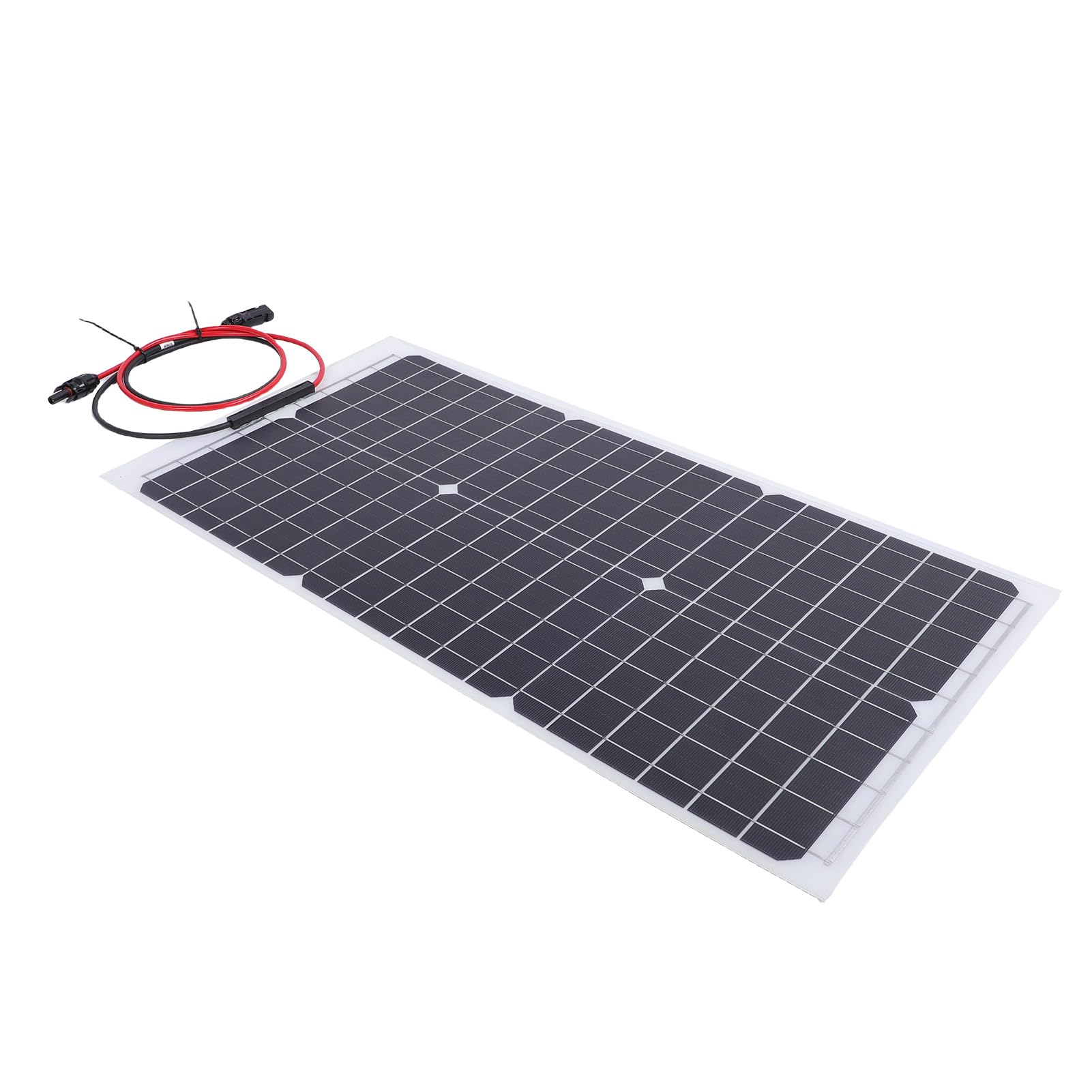 FILFEEL Pannello Solare in Silicio Monocristallino 30W 18V Pannello di Ricarica Solare Semi Flessibile per Sistemi di Alimentazione Fuori Rete per e Barche
