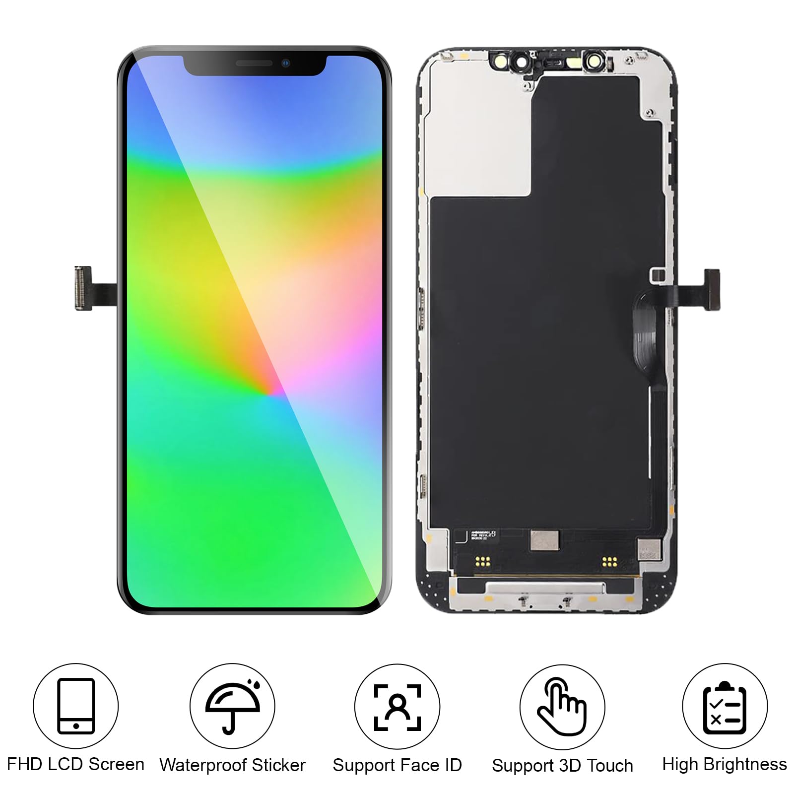 for iPhone 12 Pro Max Screen Replacement 3D Touch LCD Screen with