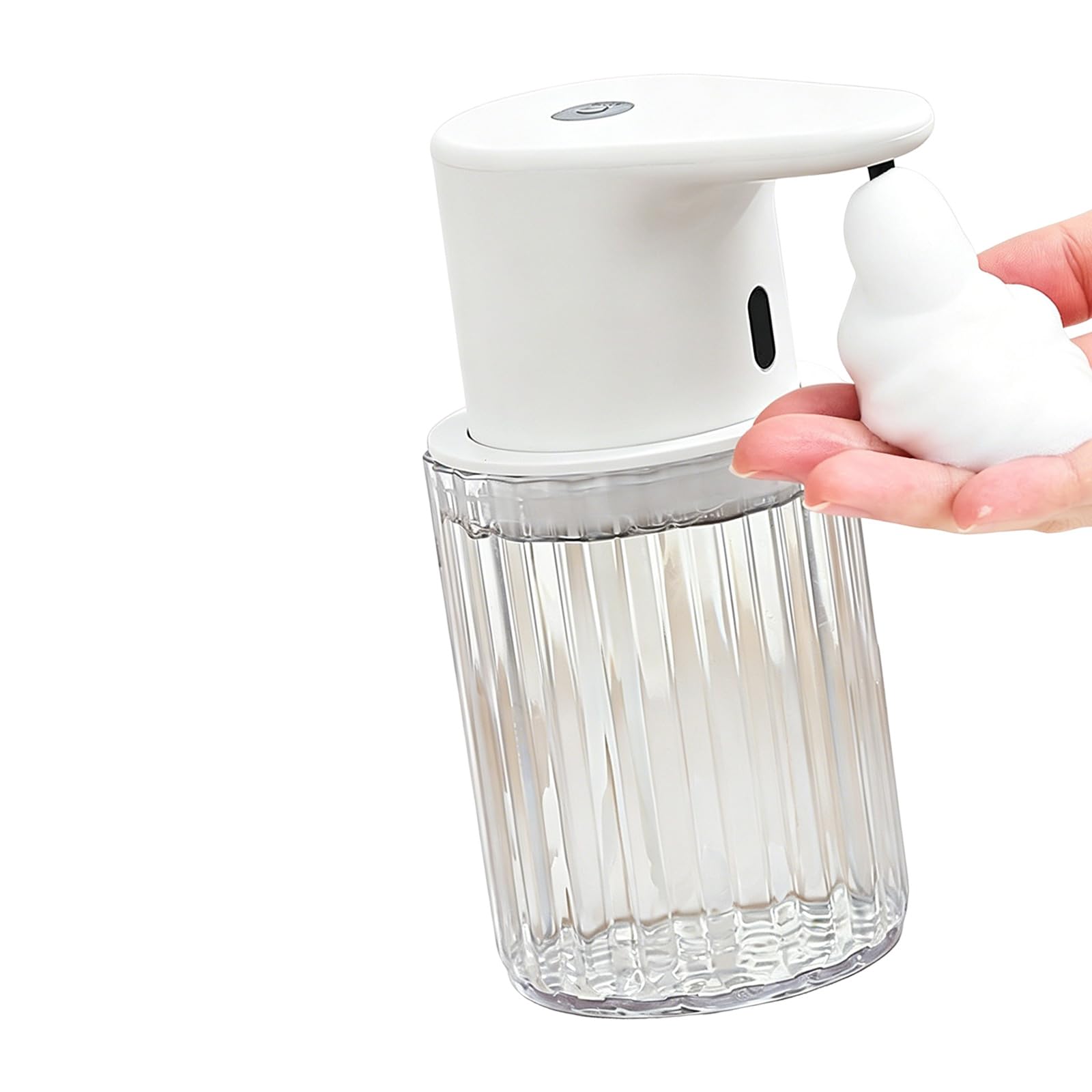300ml Automatic Foaming Soap Dispenser Touchless Hand Soap Foam Dispenser Induction Hand Washer for Hotel Bathroom Touchless Foaming