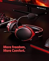 Vista 7 de G9400 Gaming Headset for PS4 PS5 PC Xbox One Controller Noise Cancelling Over Ear Headphones with Mic Bass Surround Sound Memory Earmuffs Wired