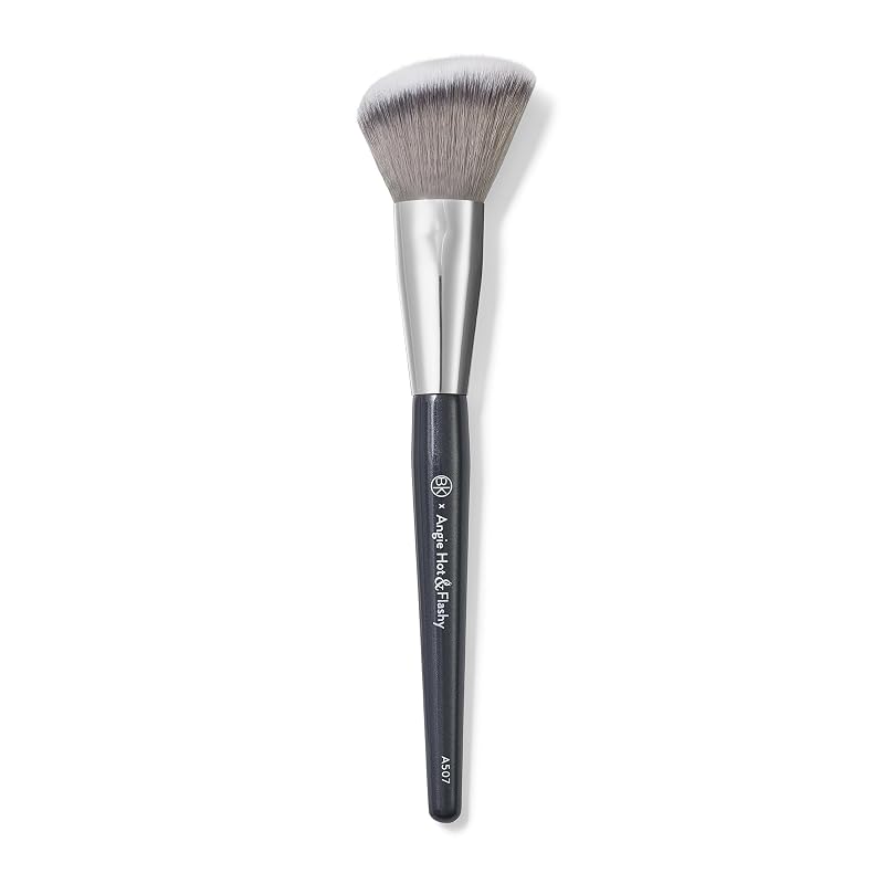 Pincel de Blush Chanfrado ANGIE HOT & FLASHY A507 BK BEAUTY, Cinza, 1 unidade