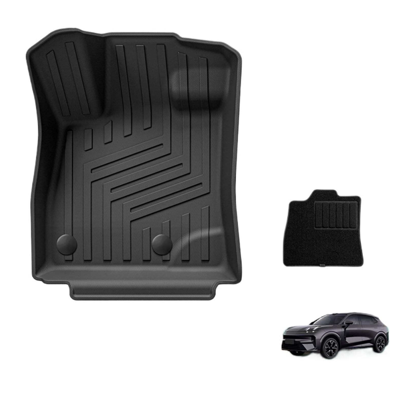 maty samochodowe Do Lynk & Co 08 EM-P 2023-2026 | Dywaniki Przód Tył Wykładzina bagażnika Mata do bagażnika Wersja(LHD 6PCS 2023-2026)