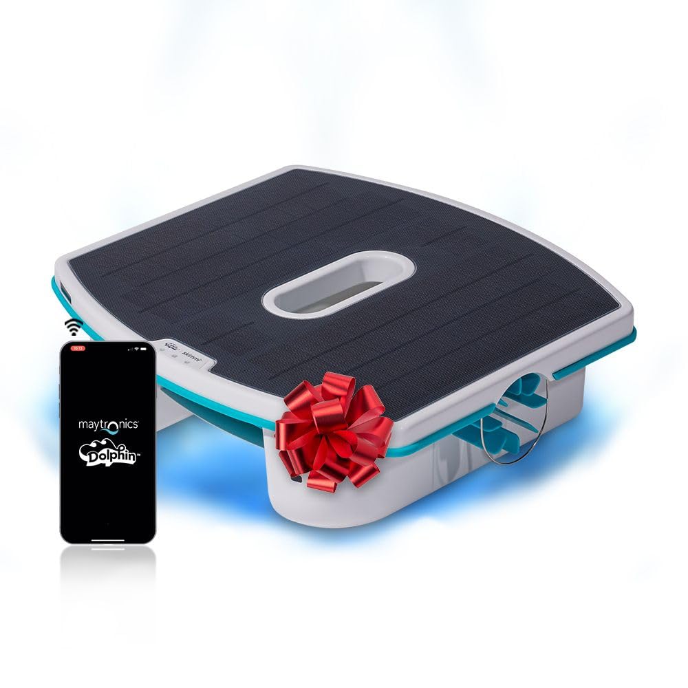 Dolphin Skimmi Automated Pool Skimmer WiFi, Cleans Water Surface with Smart Sensors Solar Charge