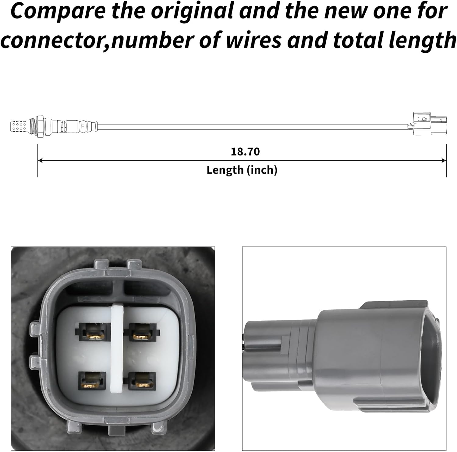 234-4163 Oxygen Sensor Downstream Compatible with Sienna 2001 2002 2003 3.0L V6