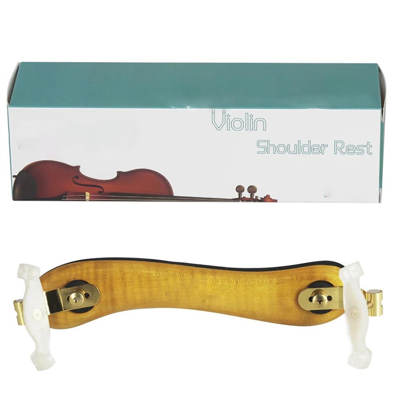 Hombrera para violín Almohadilla De Hombro Ajustable Para Violín Accesorios Profesionales Para Instrumentos De Cuerda Almohadilla De Hombro Para Violín Acolchada Negra(3-4 4-4)
