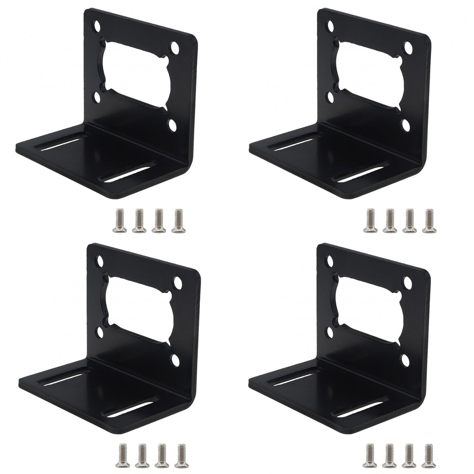 Support pour moteur JGY370 : lot de 4 équerres de fixation anti-vibration