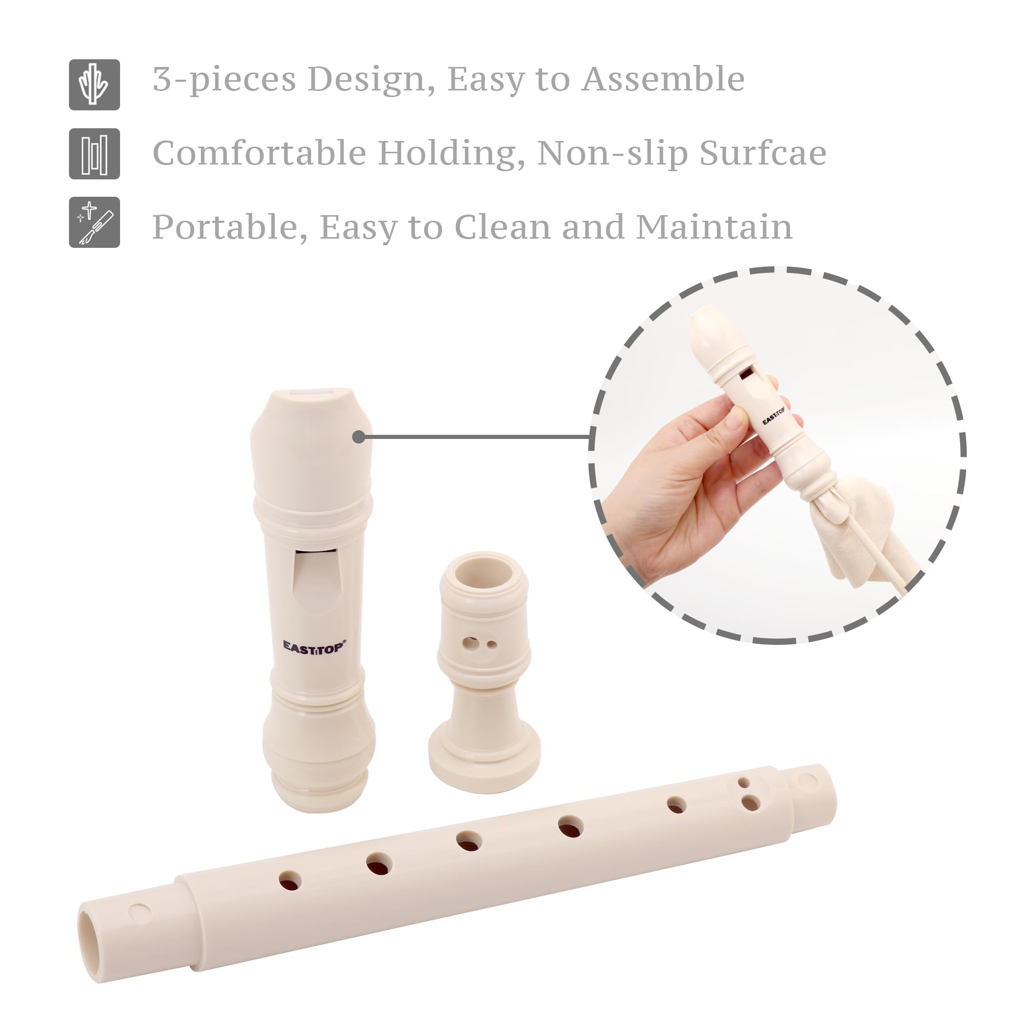 Eastar Flûte à bec soprano pour débutants enfants Eastar Flûte à bec soprano pour débutants enfants