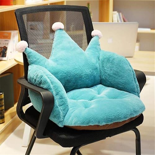 IPENNY - Cojín suave, acogedor y afelpado para aliviar el dolor de la espalda, coxis y ciática, cojines para silla de oficina, sofá o silla de ruedas