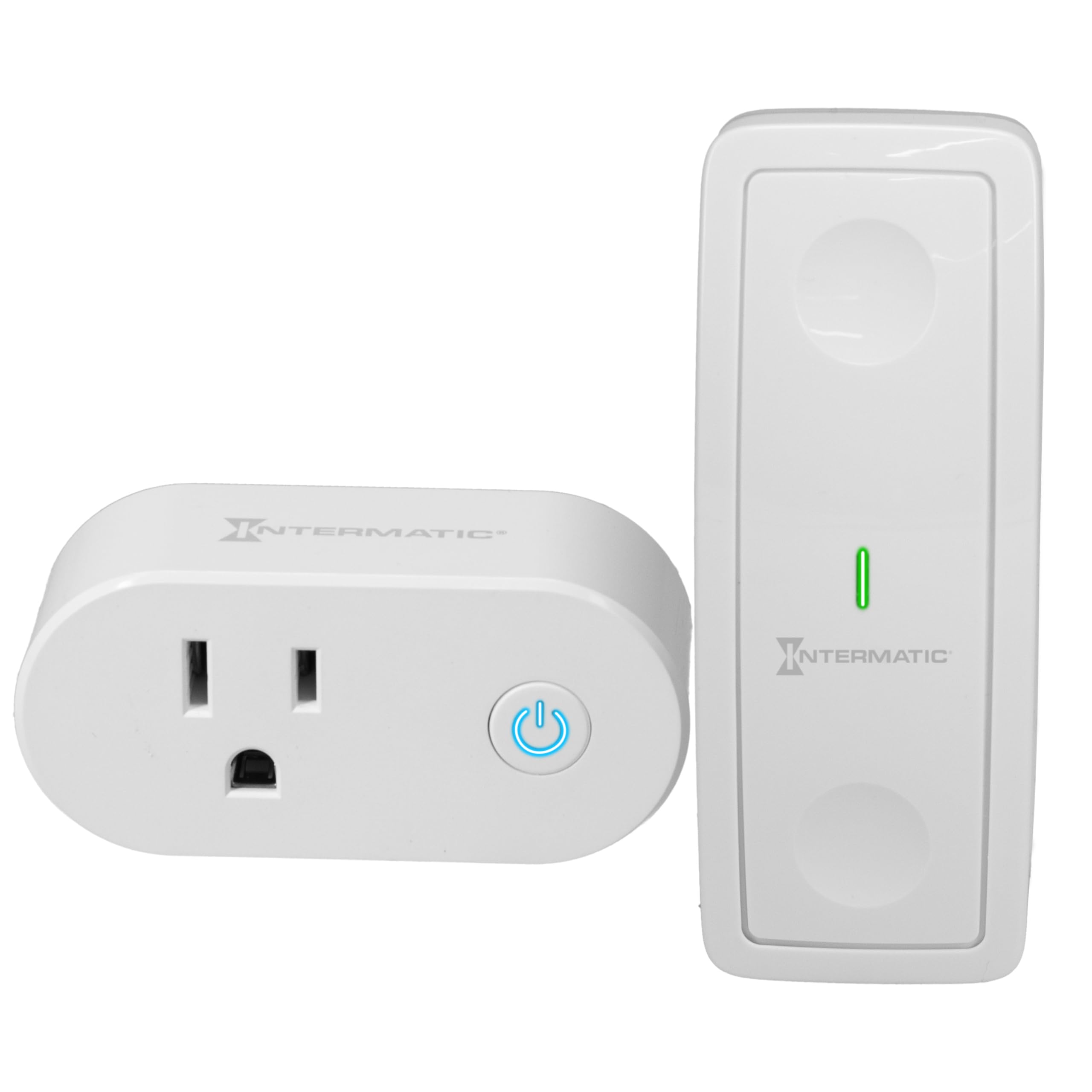 Intermatic ABRA Bluetooth Surface Switch with Smart Plug Gateway - Convenient All-in-One Package Easy Wire-Free Installation App-Free Operation