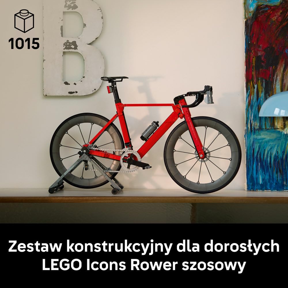 LEGO Icons Rower szosowy 11380 | Model roweru, zestaw konstrukcyjny dla dorosłych, prezent dla fana kolarstwa, upominek dla rowerzysty, 1015 elementów