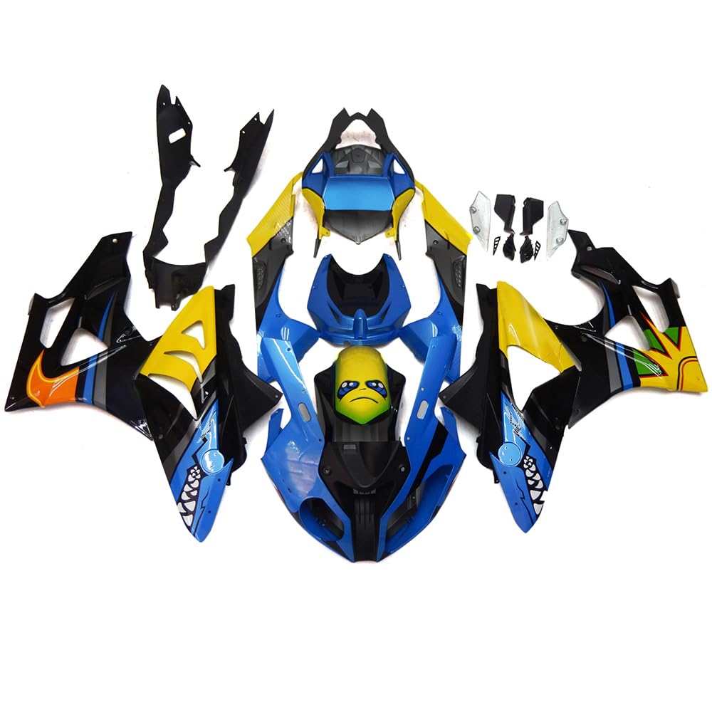 Complete Fairing Kit For BMW S1000RR 2009 2010 2011 2012 2013 2014 Fairings ABS Plastic Bodywork Injection Bodykit-Yellow Blue Black