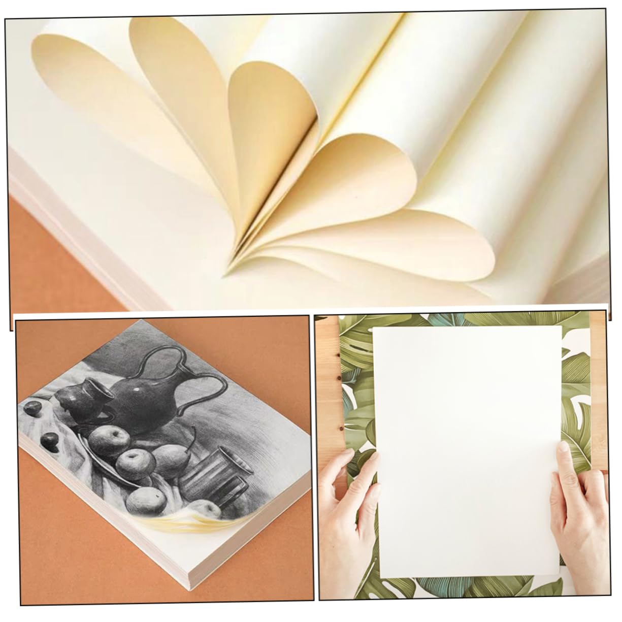 Papier à Aquarelle Épais A4 Blanc, 100 Feuilles pour Dessin | Surface Robuste, Qualité Professionnelle, Compatible Plusieurs Techniques, Format Pratique, Lot de 100 Feuilles