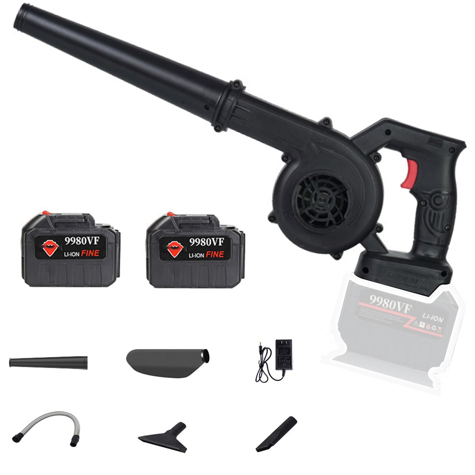 Souffleuse à feuilles portative sans fil 96V aspirateur de jardin électrique pour l'entretien