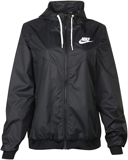 Amazon.com: Nike Sportswear Womens Windrunner Jacket Black/Black/White CN6910-010 (Small 