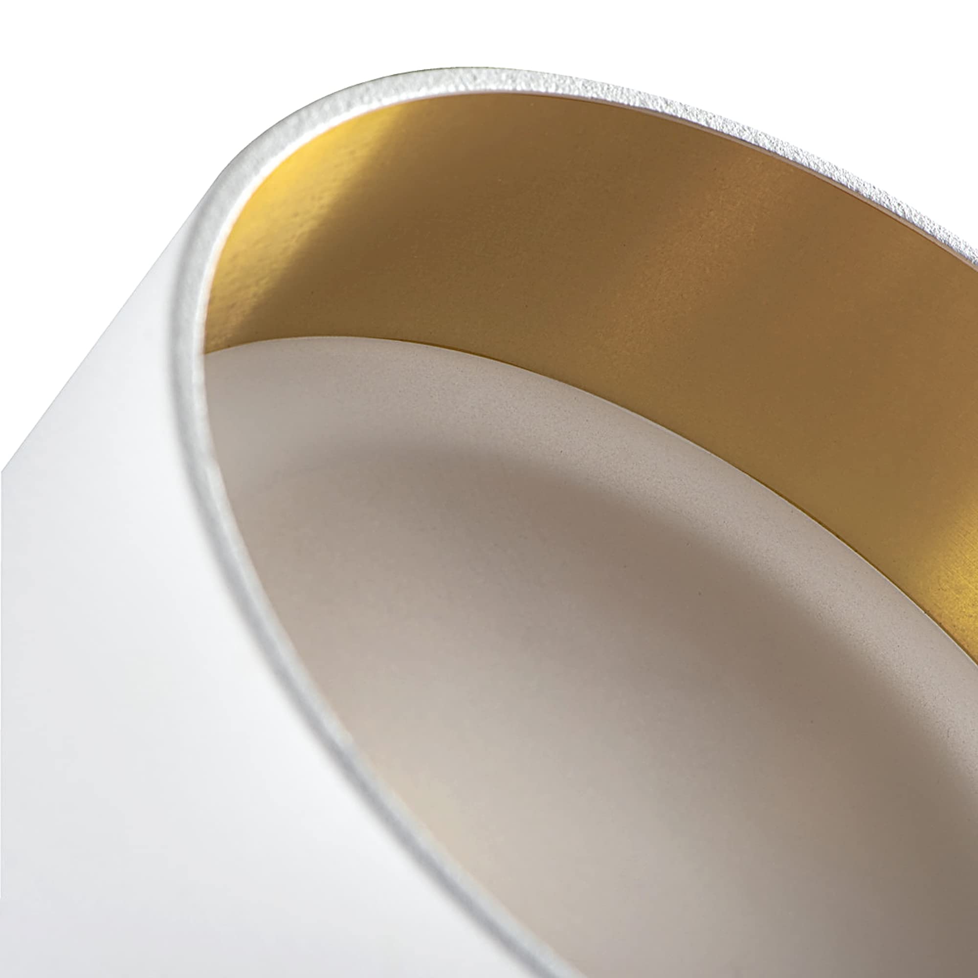 SSC-LUXon 4 Stück Sudara Decken Einbauspot indirektes Licht - Spot Design Strahler Gold weiß Einbauleuchte Deckenlampe für GU10 / Modul