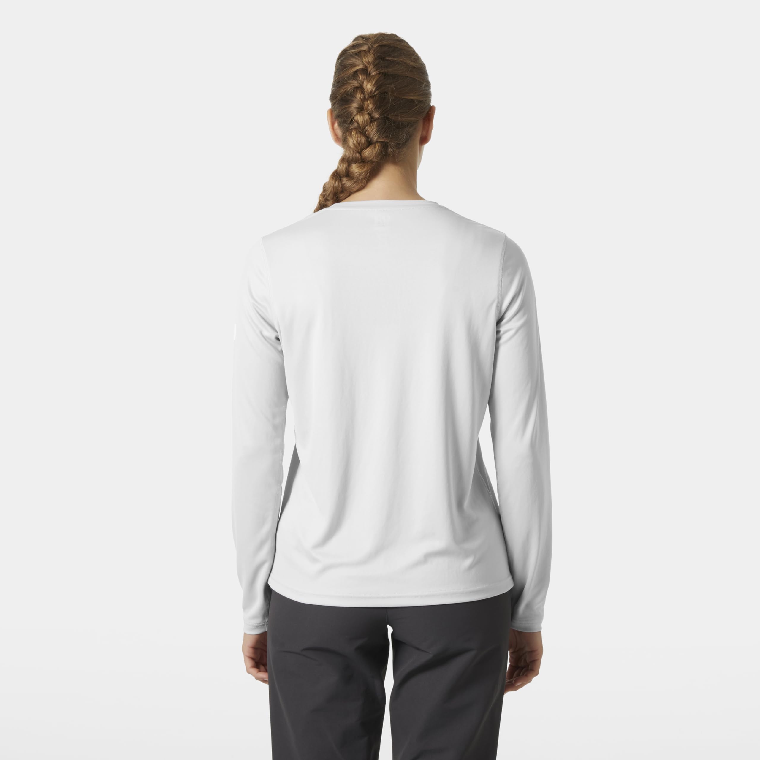 Helly Hansen Damskie W HH Tech Crew LS 2.0, szara mgła, XS