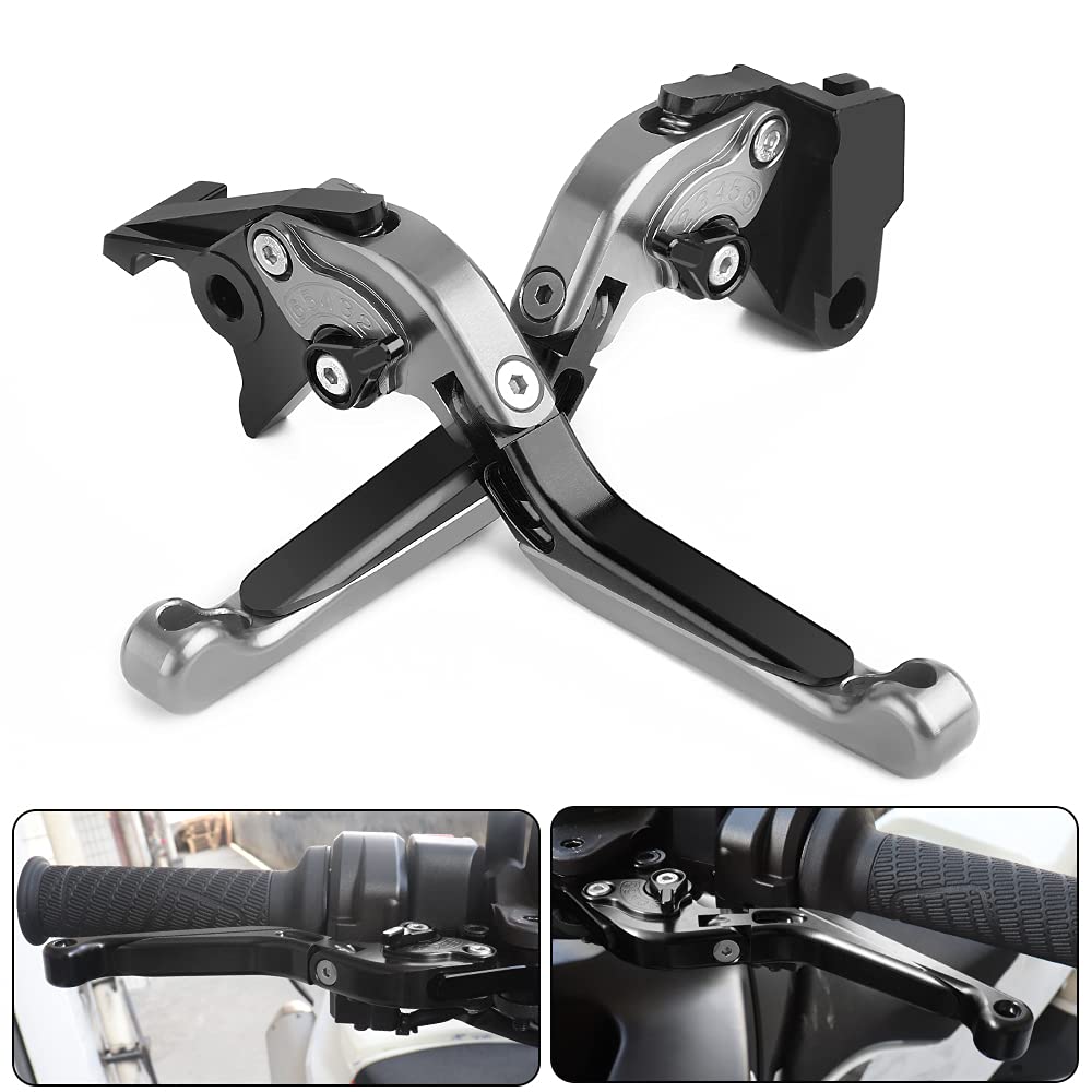 Motocicletas Palanca de Embrague de Freno para Kaw&&&asaki Z1100 2026 | Extensible y Plegable Ajustable CNC Aluminio