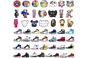 50-Piece KAWS Crocs Charms for Shoe and Bracelet Decoration