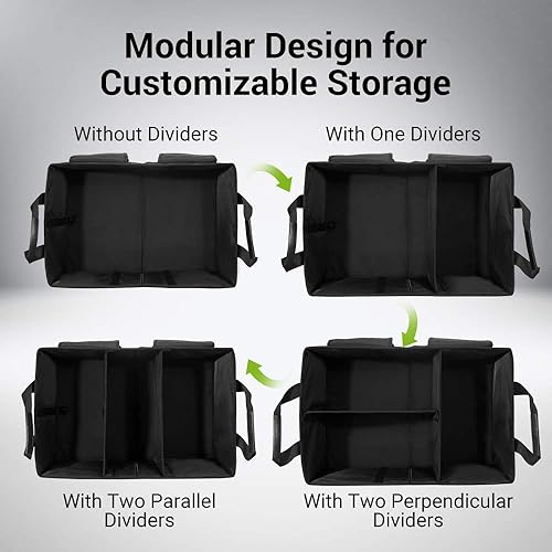 Miniatura 5 de Organizador plegable para cargo por Miu Color Negro