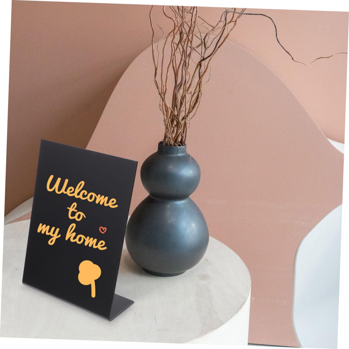 TEHAUX 3stücke Acryl-kreidetafel Für Restaurant Hochzeit Büro Kleine Nachrichtentafel Dekorative Memoboard Für Kreative Botschaften Schwarz Für