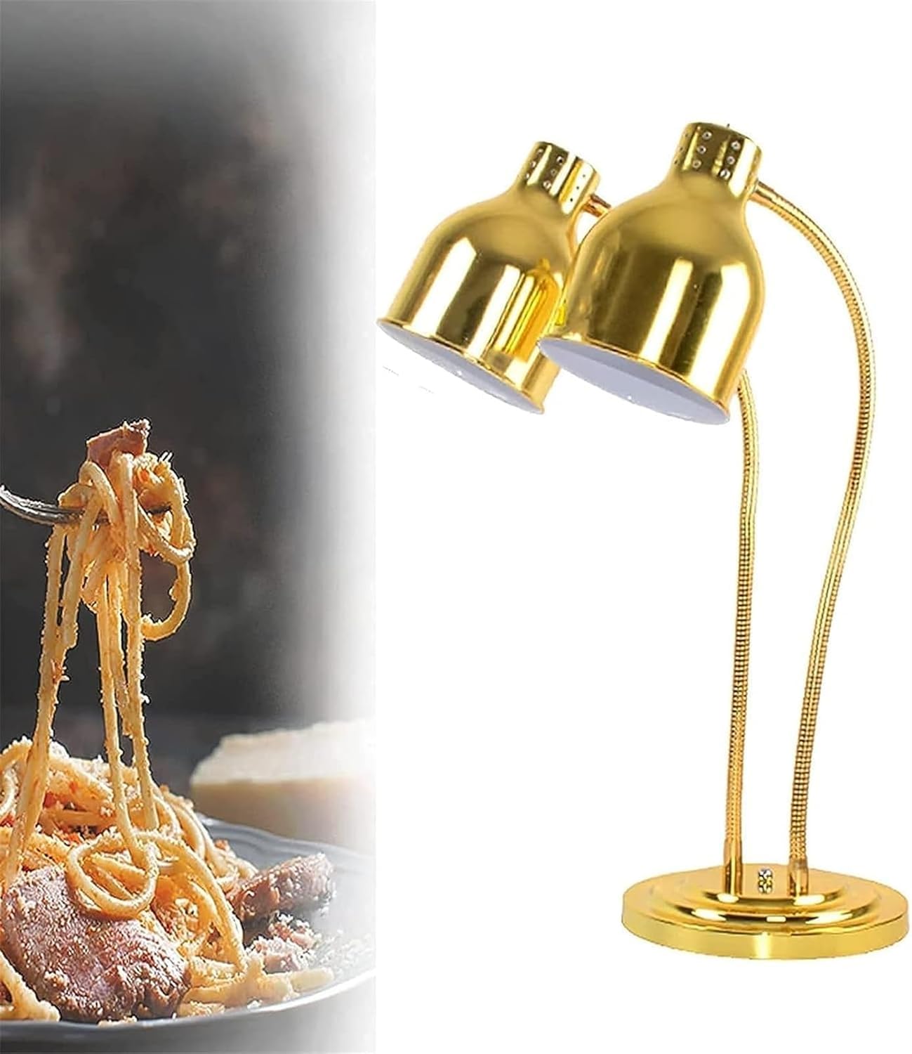 Lampy do podgrzewania potraw w bufetach Oświetlenie do podgrzewania i przechowywania żywności, komercyjne i domowe(Gold)
