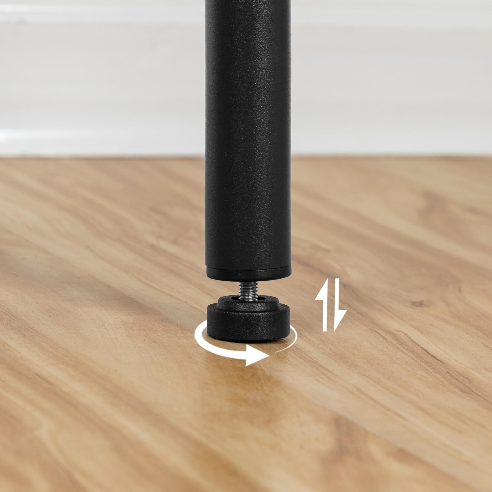 HOOBRO Juego de 2 Taburetes de Bar, Silla de Bar con Tapizado de PU Blando, Taburetes Altos de Cocina con Estribo, Adecuado para Cocina, Restaurante, Cafetería, Negro EBB30BY01