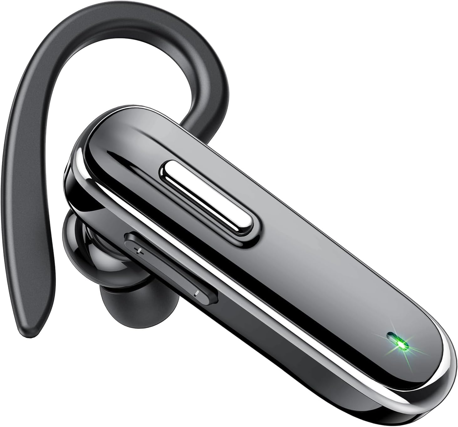 Bluetooth Headset,Wireless Freisprech Telefon mit Dual Mic 5.3 Freisprech-Bluetooth-Ohrhörer mit 25 Stunden Sprechzeit, In Ear Kabellos Headset für iOS, Android und Laptop (Kein Ladeetui)