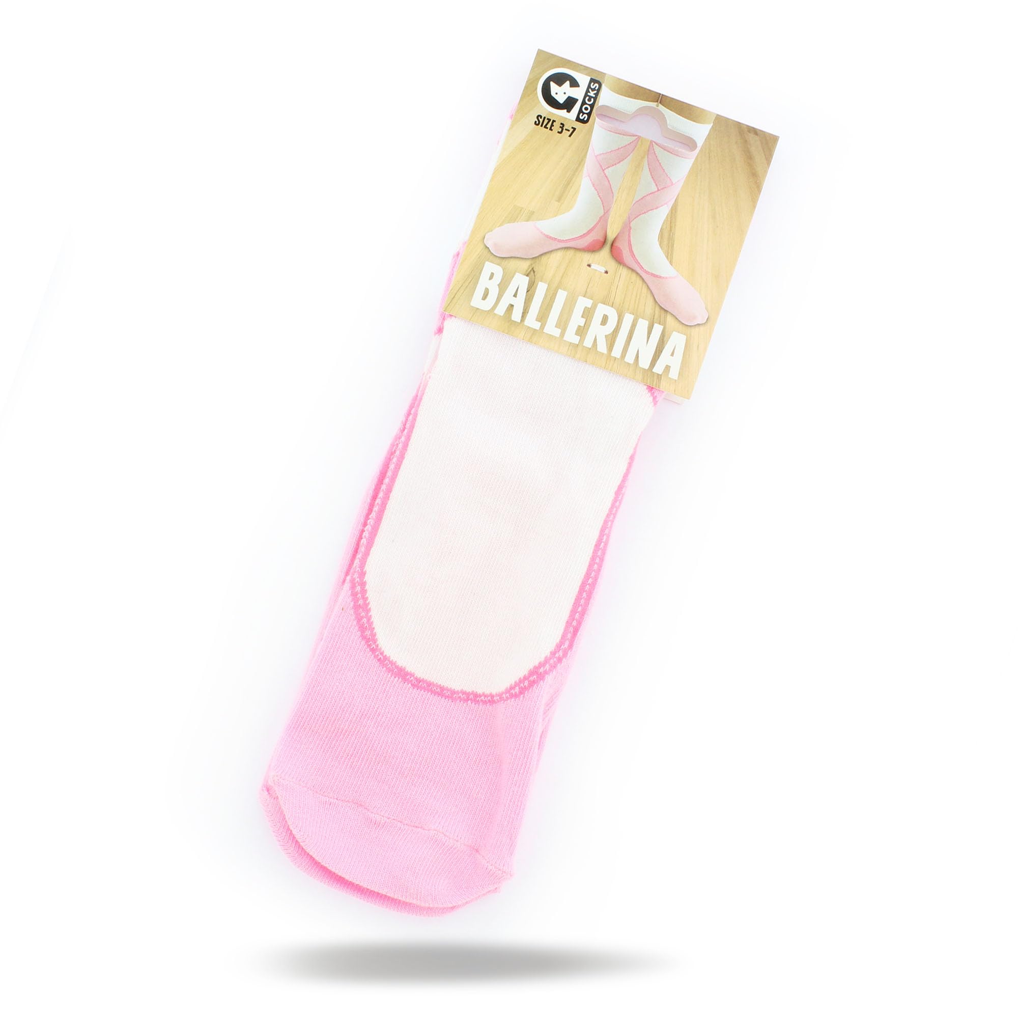 Ginger Fox Novelty Joke Ballerina Ballet Socks - Perfect For Anyone Who Loves To Dance - Size UK 3-7