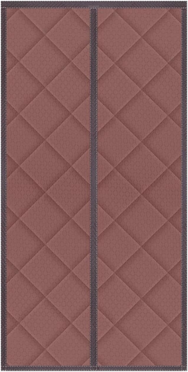 磁気断熱ドアカーテン 断熱綿ドアカーテンコットンカーテン 玄関 ドア用 マグネット暖簾自動で閉まる 間仕切りカーテン 冷暖房効率UP