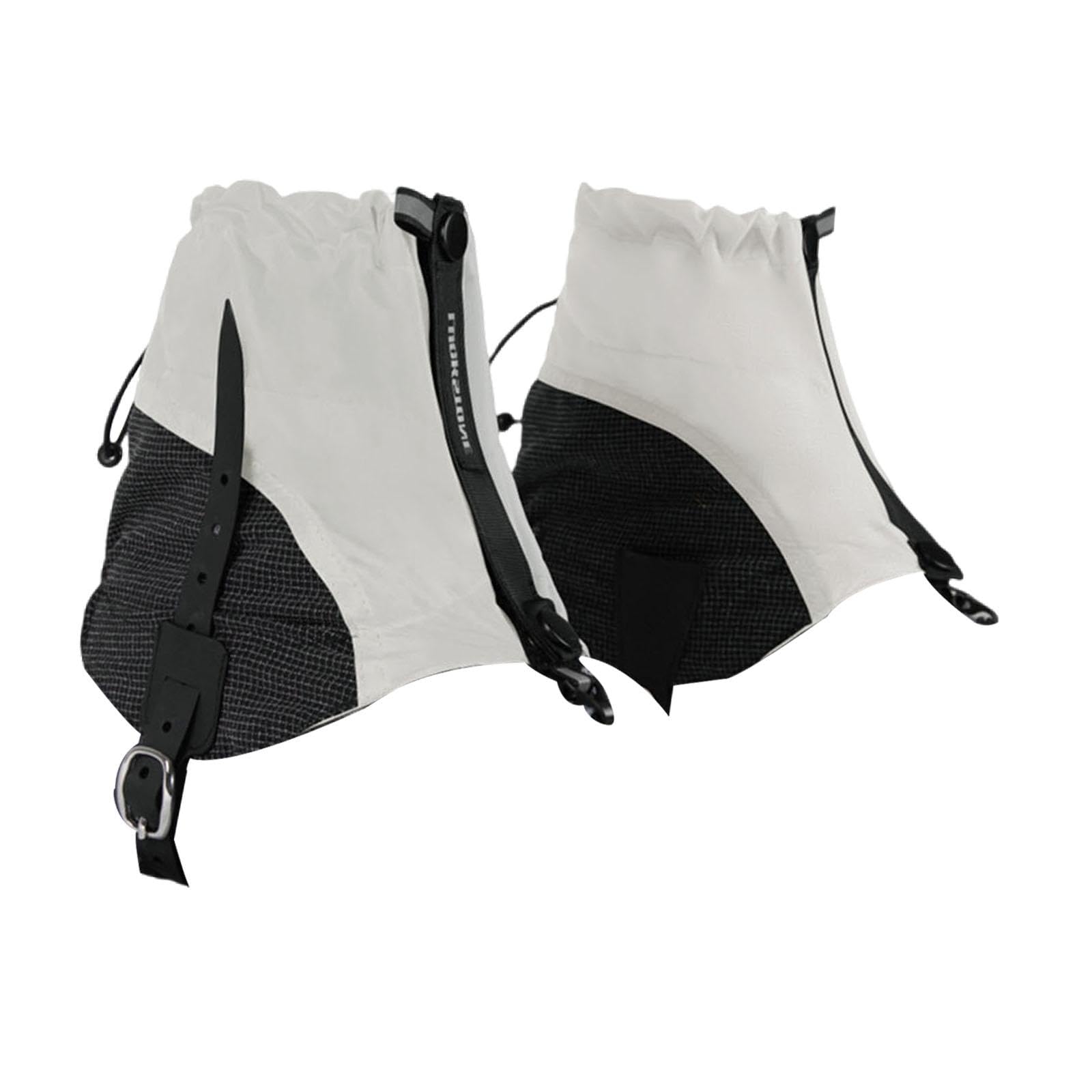 1 Par Polainas Outdoor Tobillo Bajo Impermeables Protectoras Ligeras Antidesgarro con Gancho para Cordones Adecuadas para Correr Senderismo Esquí