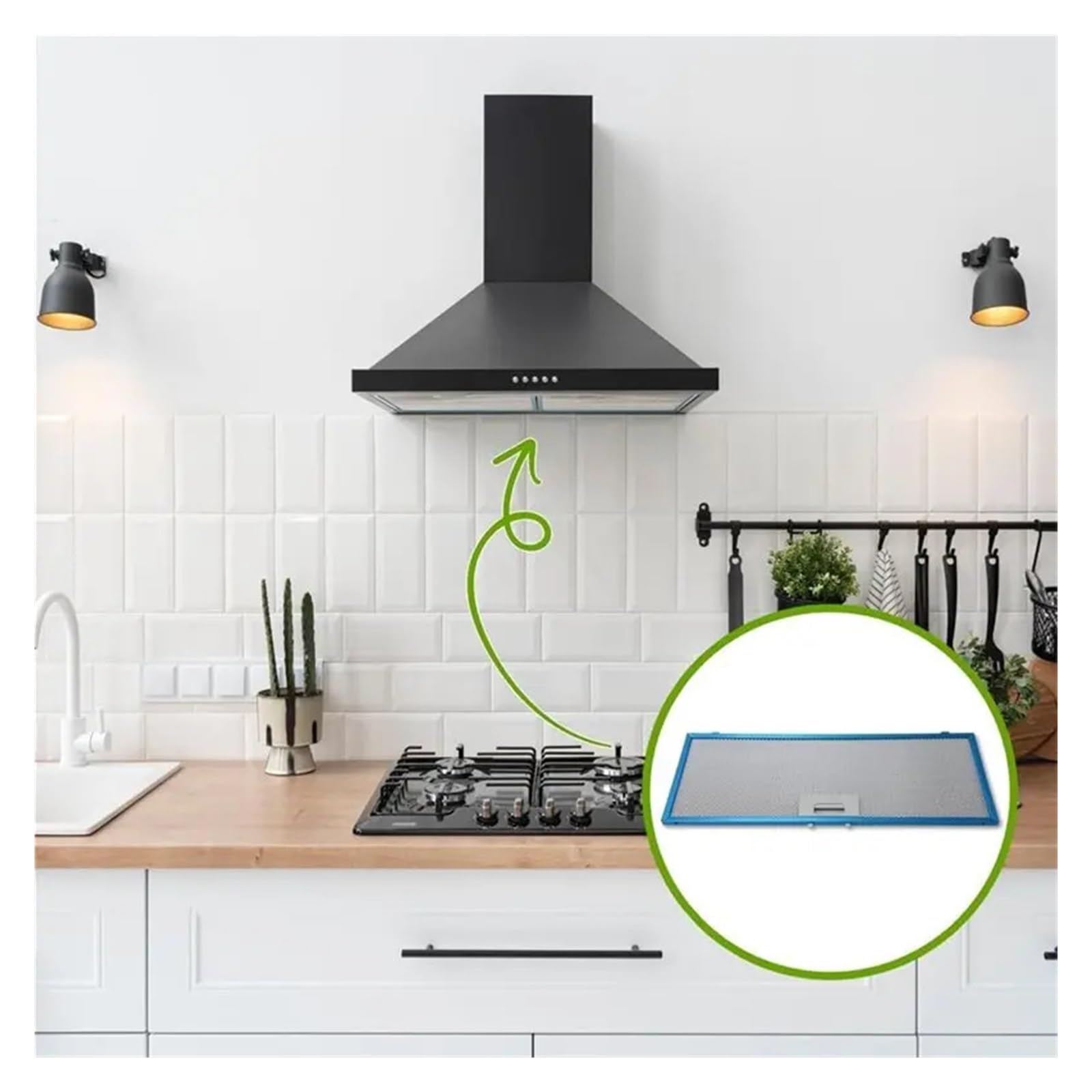 Filtro for Cappa Da Cucina, Compatibile Con Broan, SB08087153 Grasso Metallico RMP1 RMPE RMP1700 Parti Di Ricambio