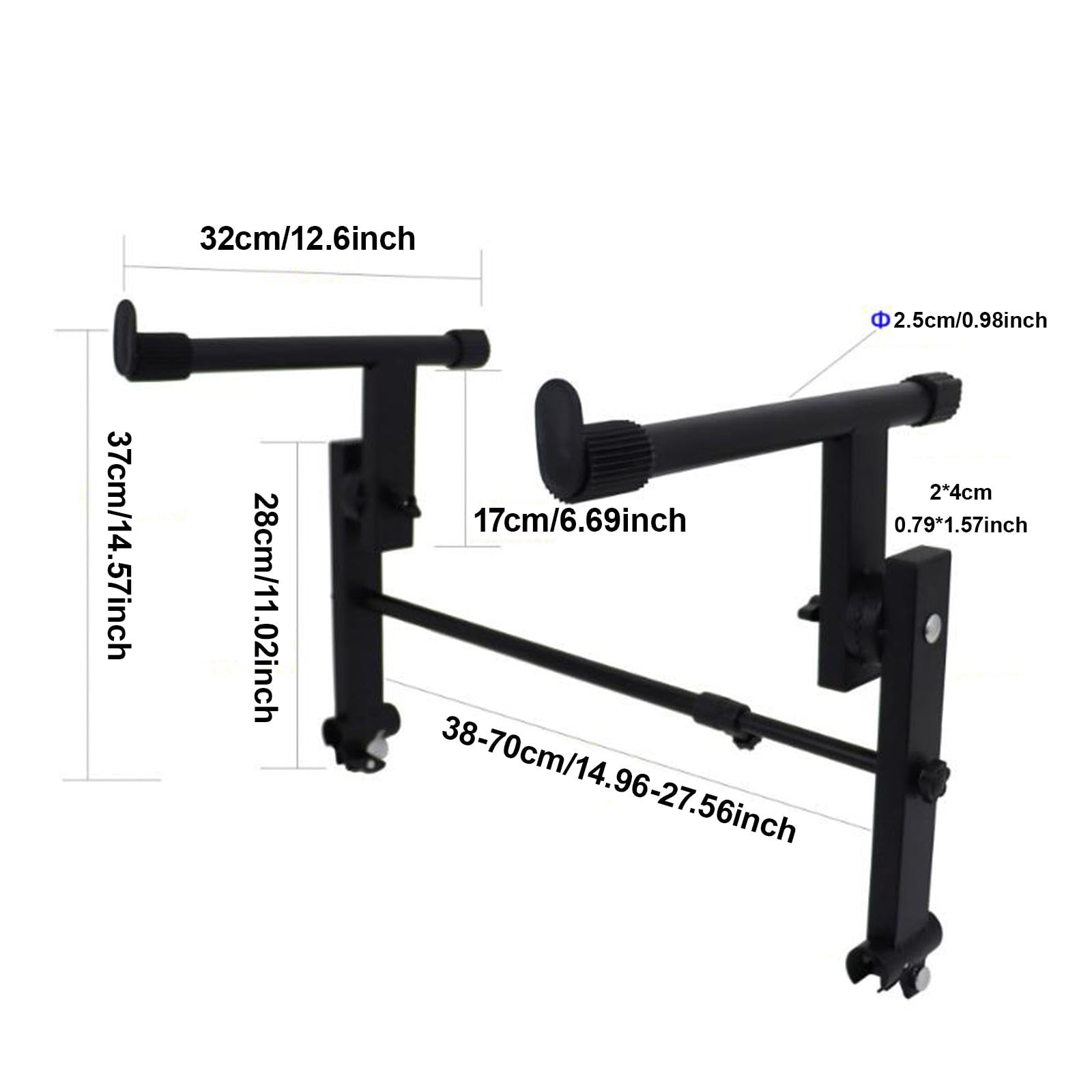 Soporte para Teclado de Piano Portátil, Resistente, de Hierro Resistente, Profesional, de Segundo Nivel