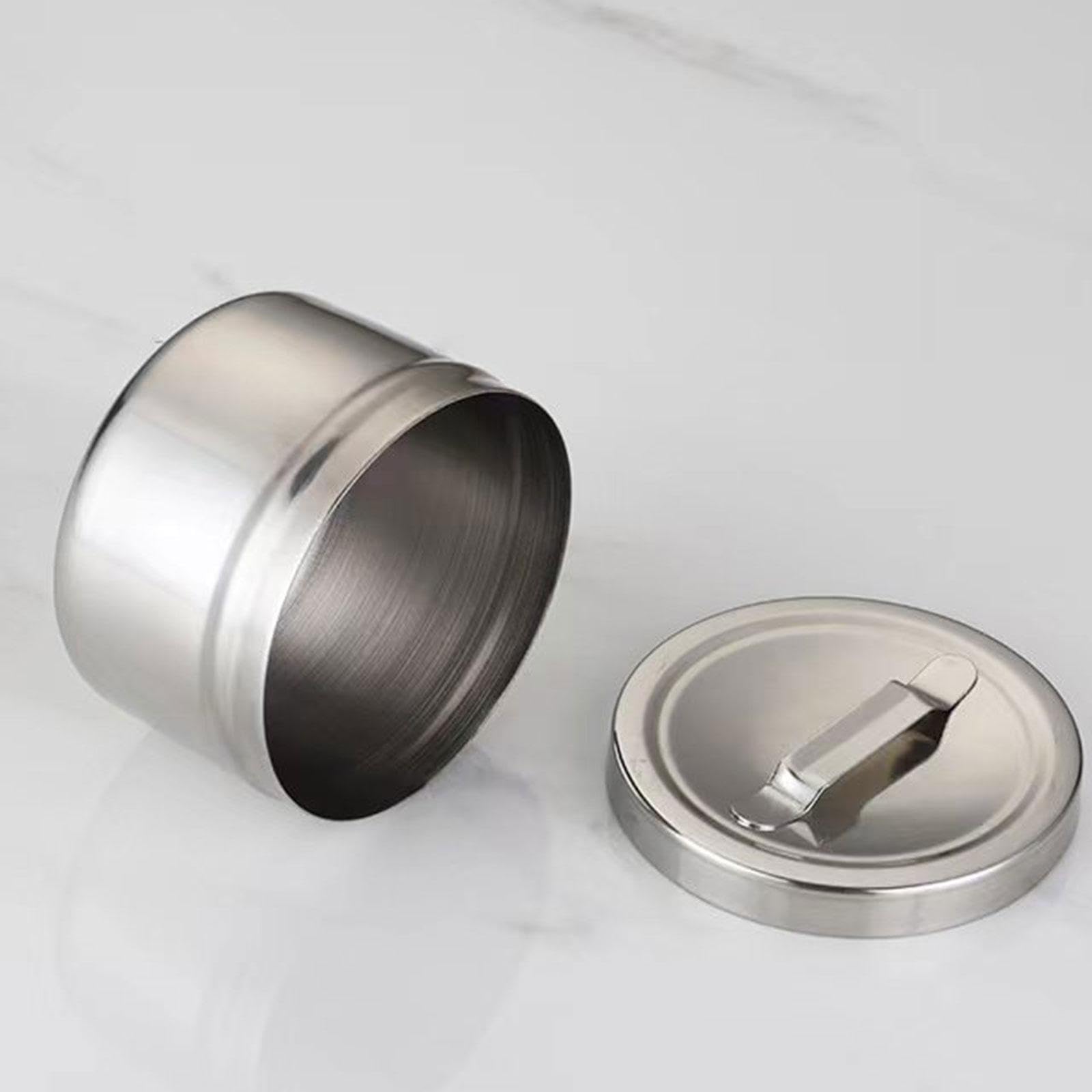 Amagogo Stainless Steel Medical Ointment Jar Compact Practical Dressing Container Lightweight Cotton Balls Dispenser for Beauty Salon