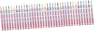 minkissy 36 Peças Caneta Para Arte Em Unhas Caneta Grafite Para Unhas Esmalte De Secagem Rápida Esmalte Para Unhas Acrílico Suprimentos Para Unhas Caneta Para Desenho De Unhas Canetas Para