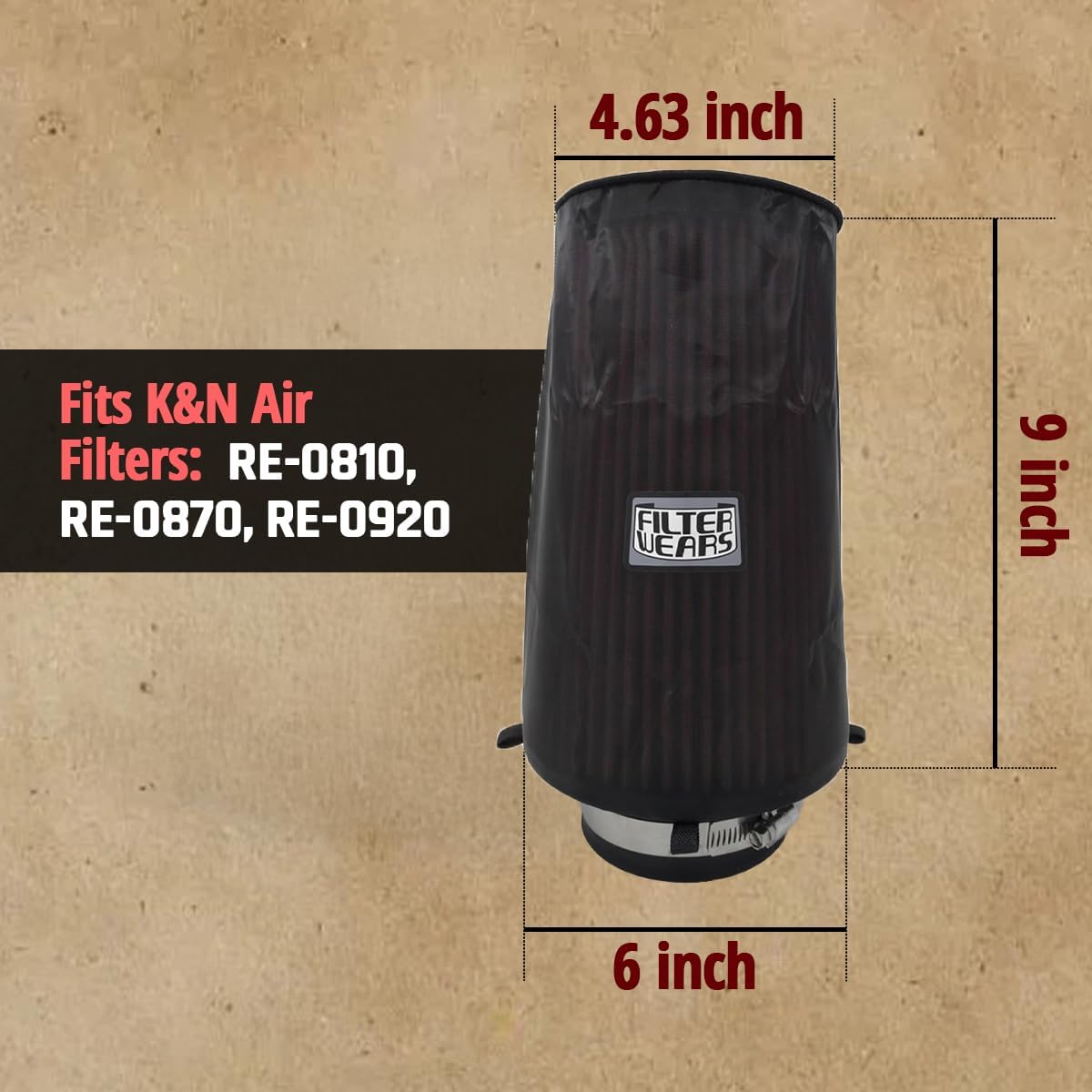 FILTERWEARS Pre-Filter F226K Compatible With Harley Davidson Sreamin' Eagle Heavy Breather Rain Sock