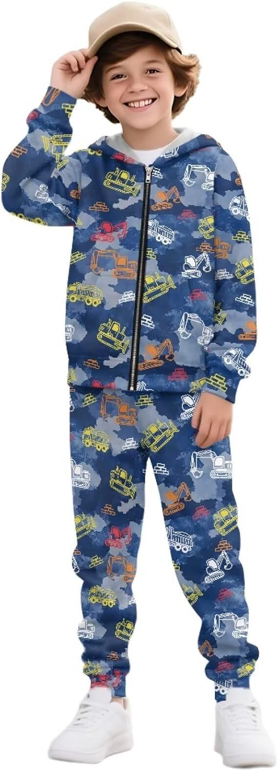 Hoodie Sweastshirt and Pants Set for Boys 6-15Y Sweatshirts and Sweatpants