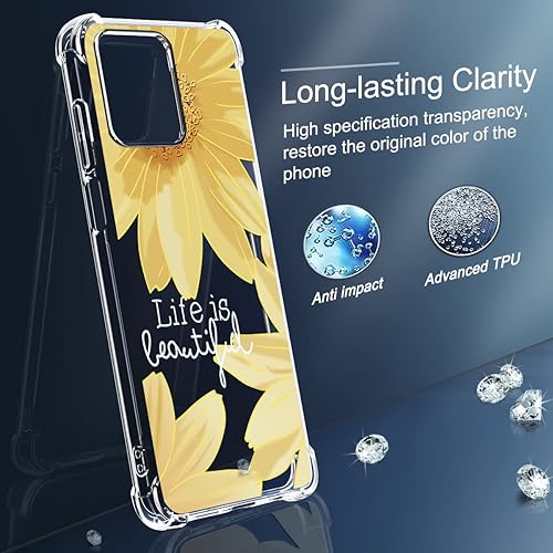 Miniatura 3 de Osophter Funda para Moto G Stylus 5G 2023 funda de goma TPU flexible para Motorola G Stylus 5G 2023 para Motorola G Stylus 5G 2023 (flor de rosa