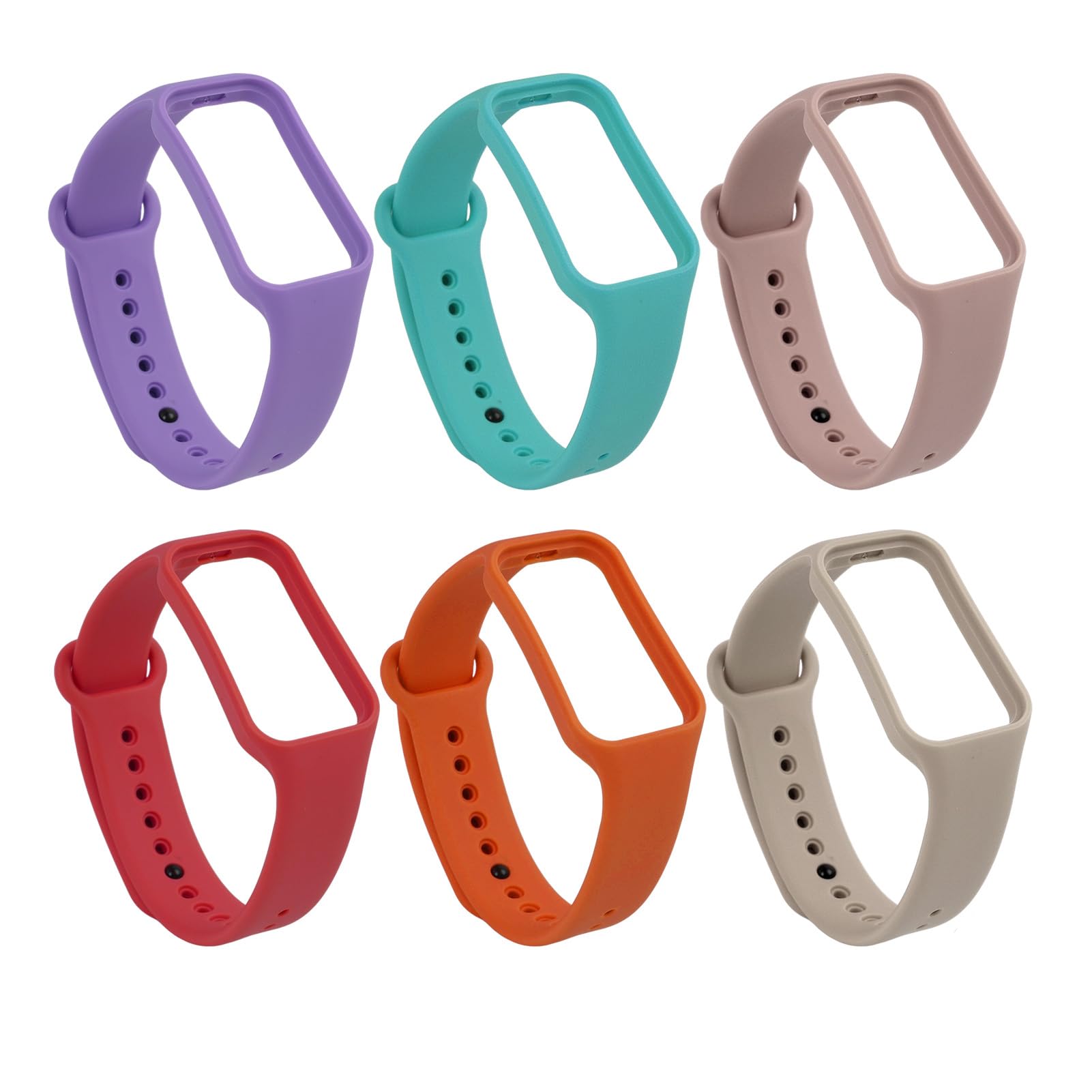 Cinturini MIJOBS In Silicone Per Xiaomi Smart Band 8 Active E Redmi Smart Band 2 – Morbidi, Traspiranti, Con Chiusura A T, Multicolore