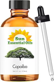 Sun Essential Oils 4oz - Copaiba Essential Oil - 4 Fluid Ounces - Copaiba Oil - Aromatherapy Oils
