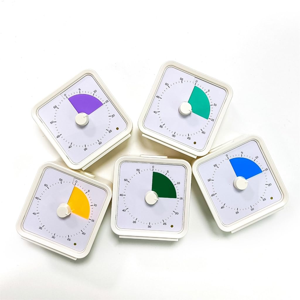Delicado reloj magnético con cuenta atrás visual para un seguimiento eficiente del tiempo