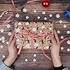 FOIMAS Tiny Resin Snowflake Decor,48pcs White Glitter Snowflake for Christmas Embellishment DIY Craft Project Winter Wonderland Supply #4