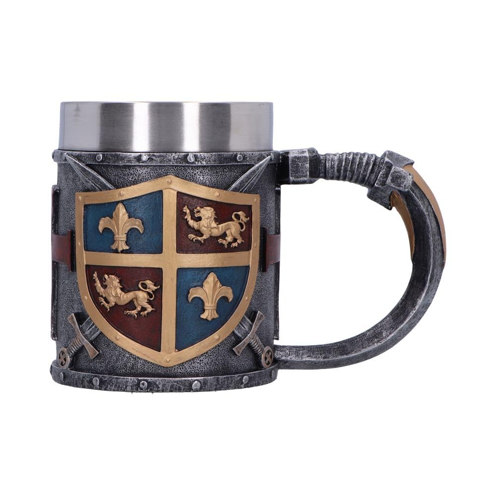 Jarra medieval heráldica para cenas renacentistas y decoración de salones