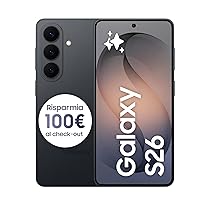 Samsung Galaxy S26 Smartphone AI, 512GB, 3 anni di Garanzia, Processore Avanzato, Assistente Foto, Creative Studio, Camera 50 MP, 4300 mAh, Black (Versione italiana)