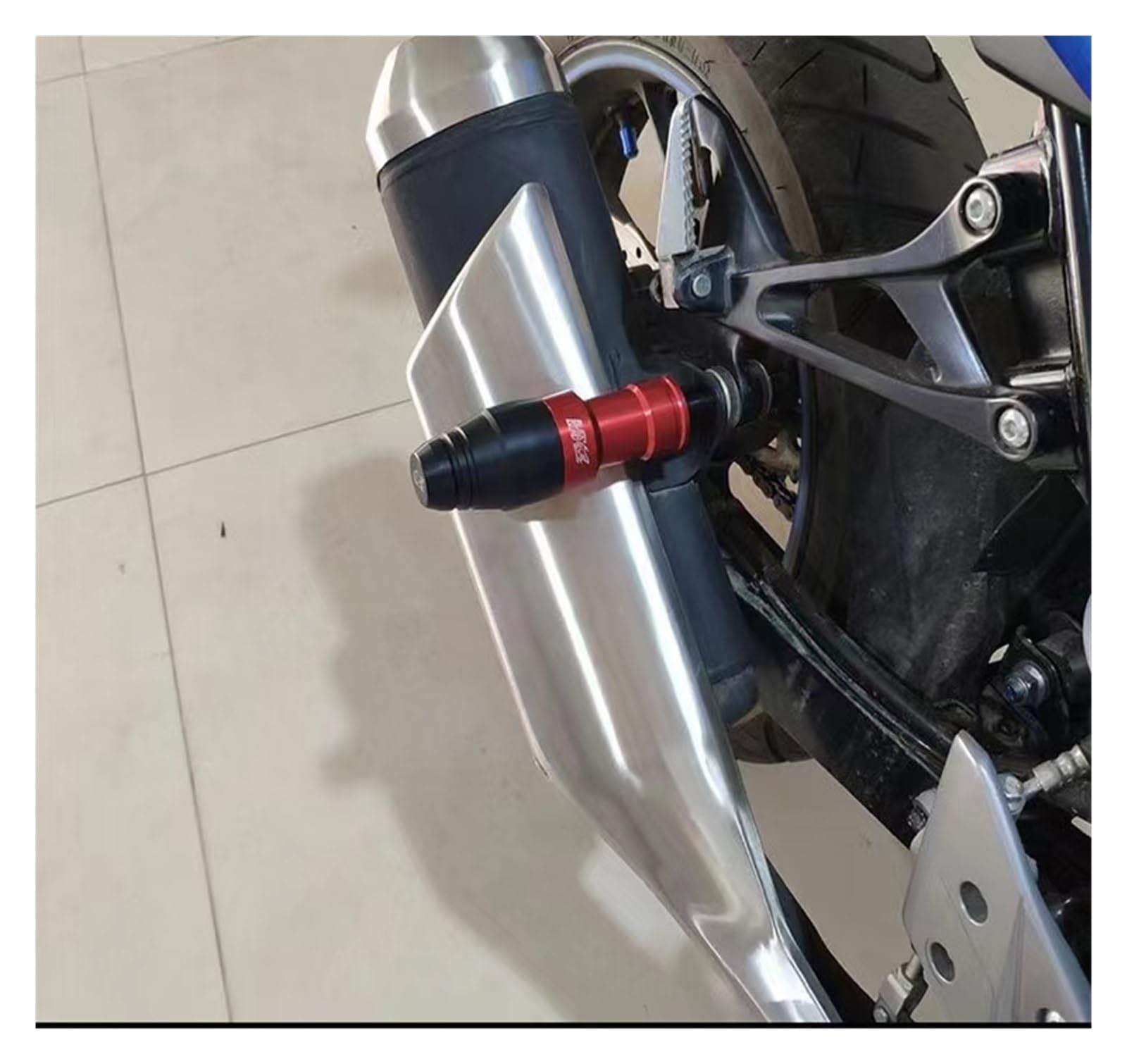 Owiewka motocyklowa for FZ6 FAZER FZ6R FZ8 FZ1 Motorcycle Accessories CNC Frame Crash Pads Exhaust Sliders Protector(Szary)