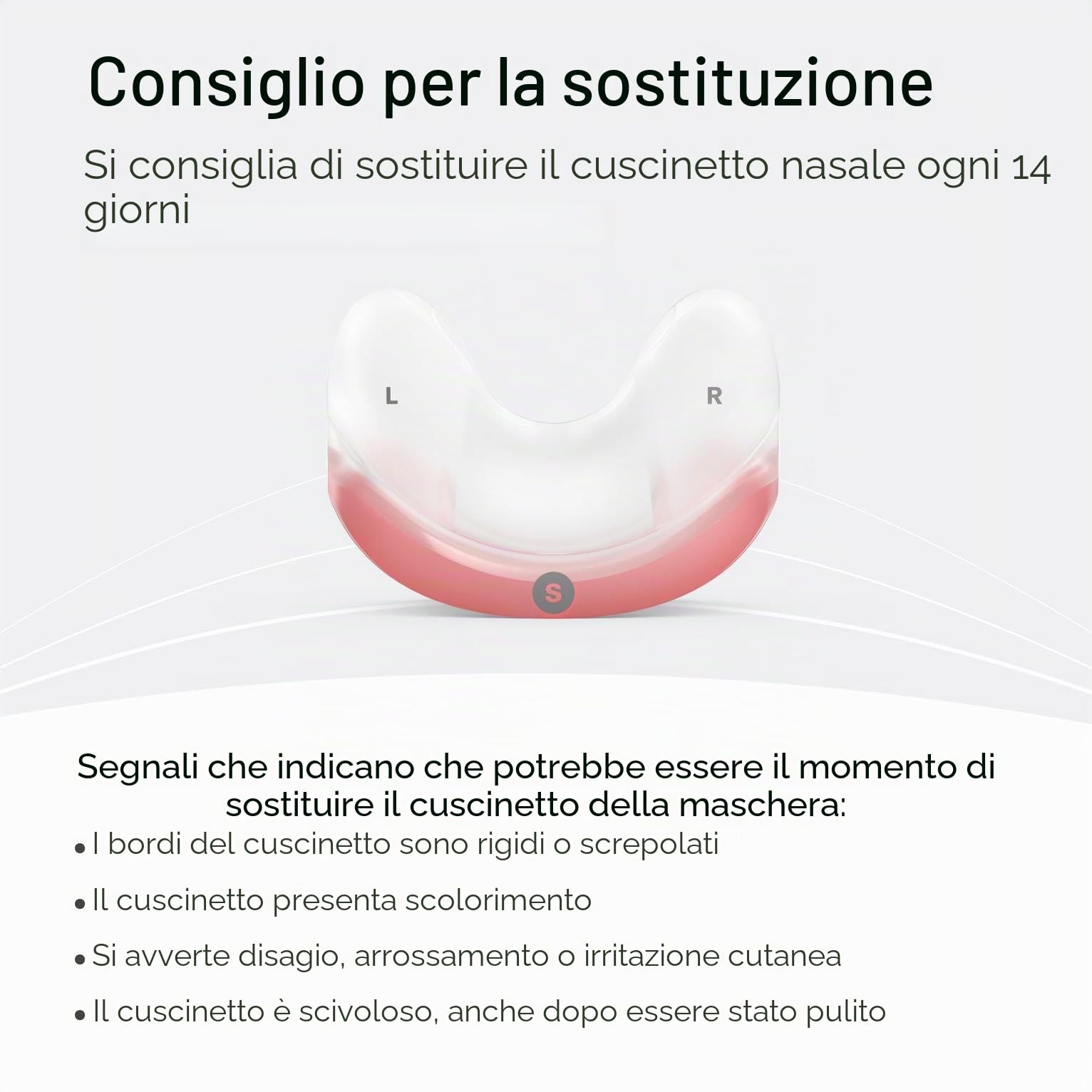 ResMed AirFit N30 - Cuscino di ricambio per maschera CPAP nasale, in morbido silicone, forniture e accessori medici CPAP - Piccolo