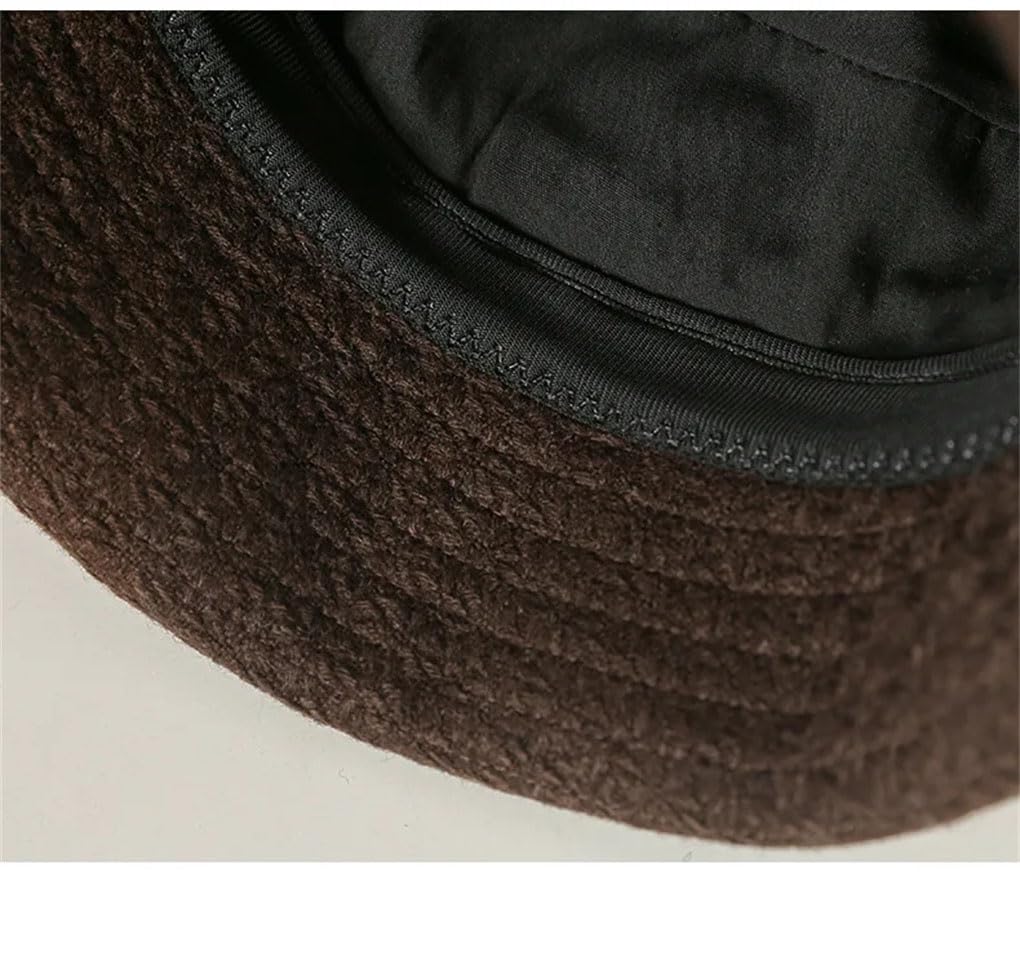 SaoBiiu Cappello da donna invernale a secchiello per madre all'aperto spesso caldo lana cloche cappello donna elegante Fedoras