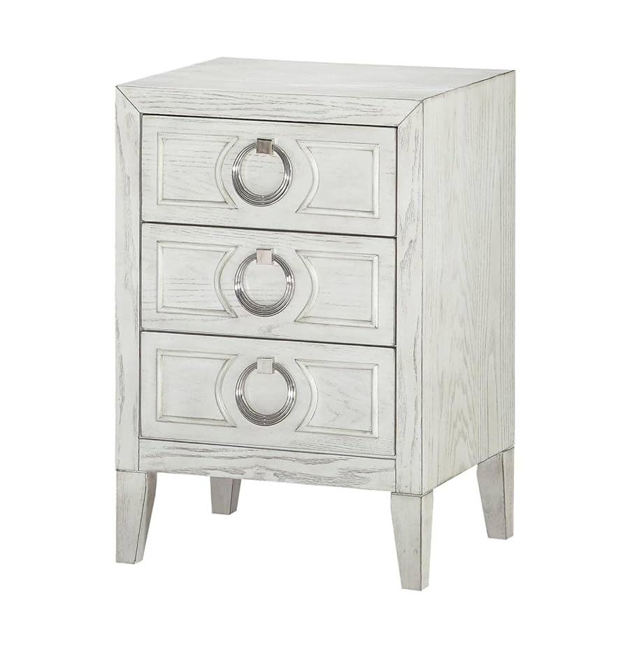Amazon.com: Coast to Coast Imports Reeds White Three Drawer