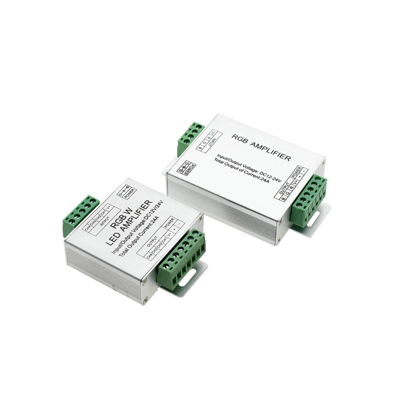 1 pz Amplificatore LED RGBW/RGB DC12-24V 24A 4 canali di uscita Strip Light Ripetitore potenza Controller console(RGBW)