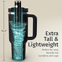 Vista 5 de Zulay Kitchen Rechargeable Milk Frother Handheld - Lux 4 Whisks, Powerful 2-Speed Motor, Waterproof, 2000mAh Battery - Drink Mixer for Latte